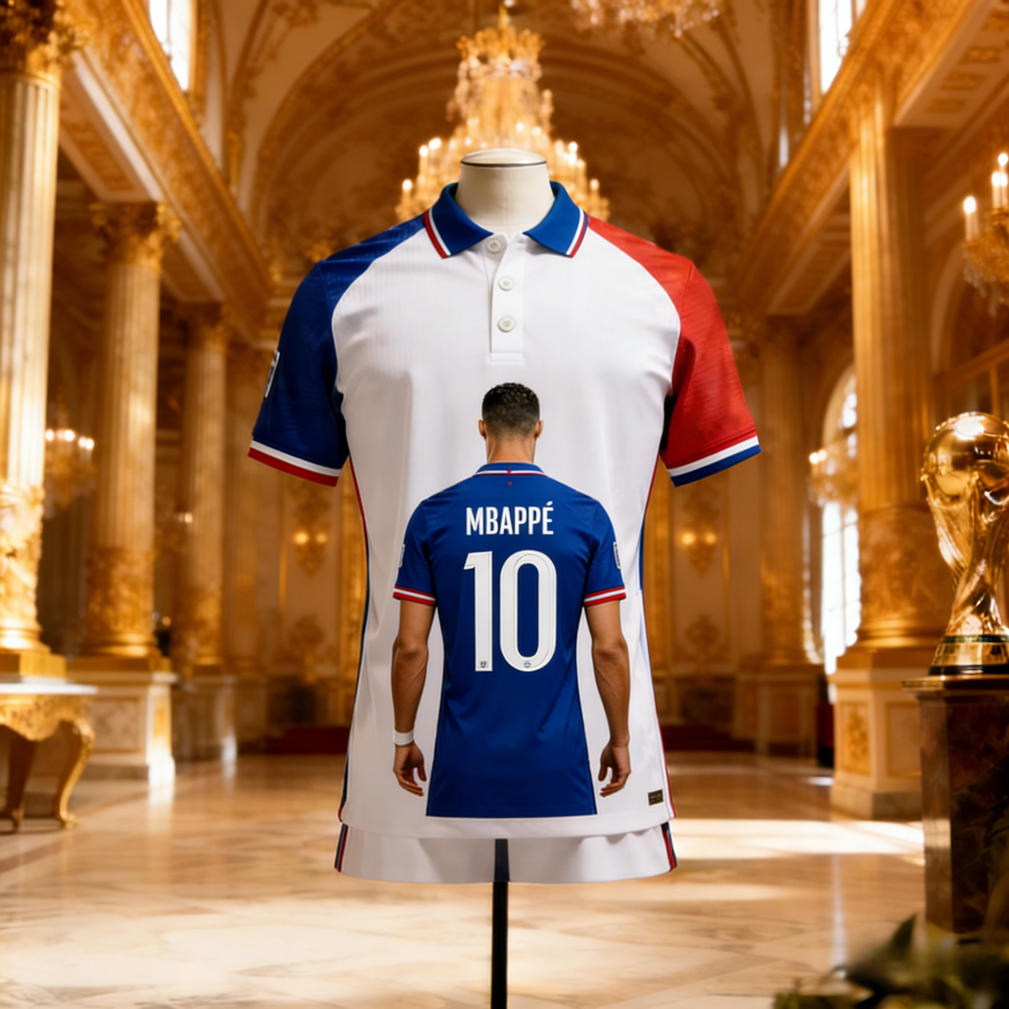 2027 Model Men's Polo Shirt  With 3D Print Of Mbappé's Number 10  Trendy And Fashionable  Suitable For All Seasons.