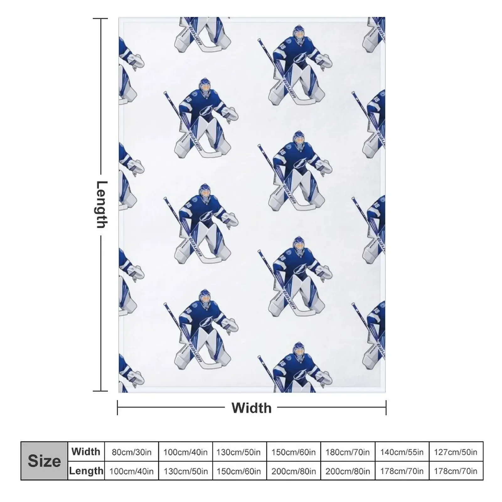 Andrei Vasilevski #88 Defend Goalie Throw Blanket Hair Tourist Beautifuls Bed Soft Plush Plaid Blankets