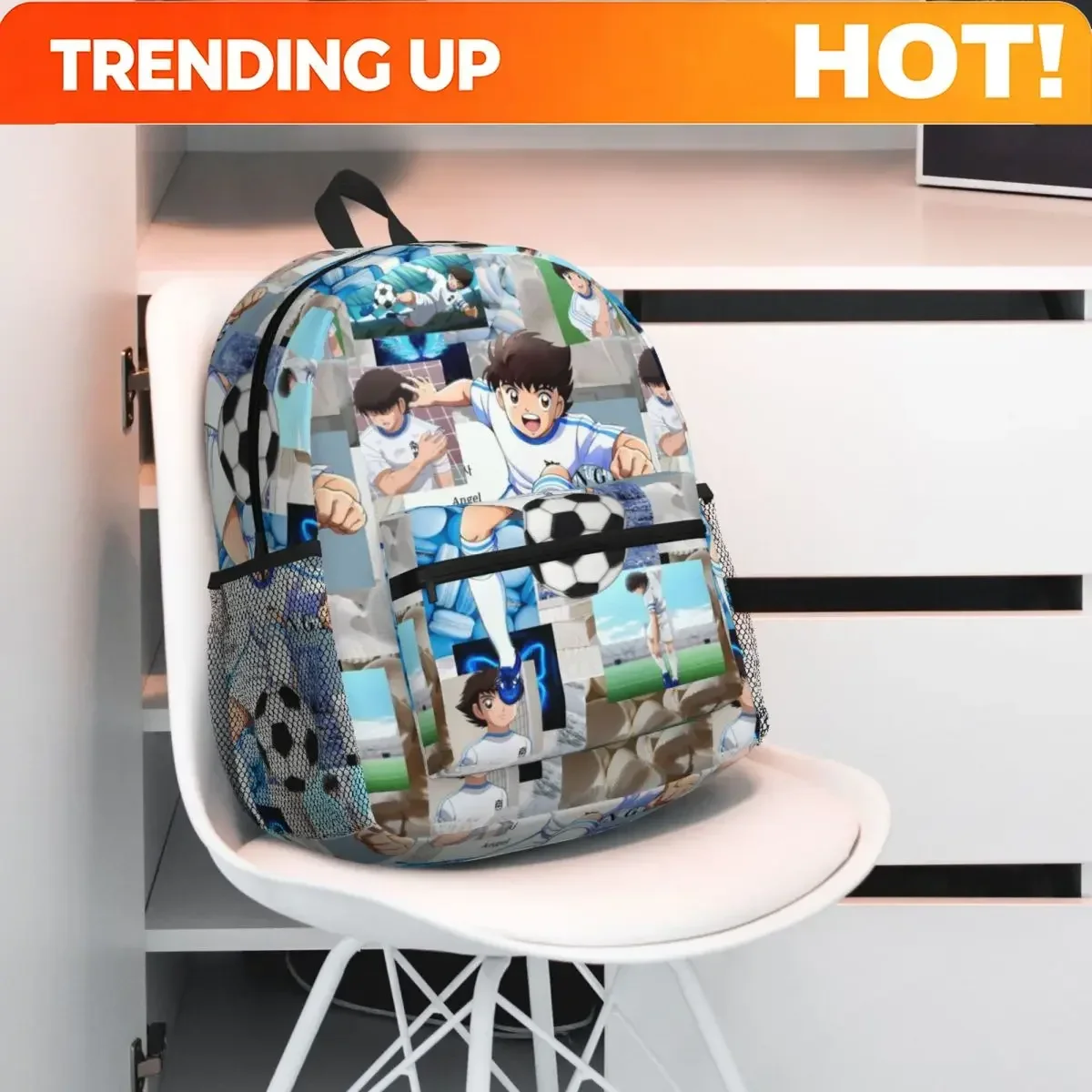 Custom Bag Ozora Oliver Atom Capitan Tsubasa Backpack Daypack Large Capacity Boys Girls BookBag School Bag Shoulder Bags For Men