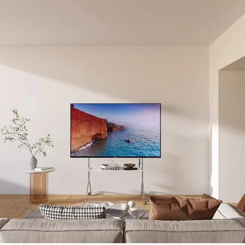 

Internet celebrity universal TV stand removable all-in-one machine floor-to-ceiling white monitor hanger