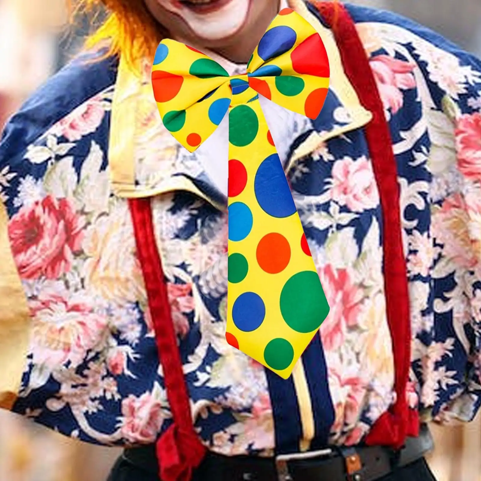 

Tie and Bow Tie Set Costume Accessories Adults Neck Tie Colourful Circus Performance Props for Role Playing Party