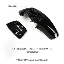 Cubierta de palanca de cambios de coche, Panel de perilla de cambio embellecedor para BMW E60 E61 1-7 Series X3 X4 F20 F22 F23 F30 F35 F32 F36 F10 F18 F06 F12