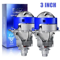 3inch Laser Bi Led Headlight H7 LED H4 Bulb Len Universal 3 inch Lens Projector 9005 9006 Super Bright Headlights Fog Lamp
