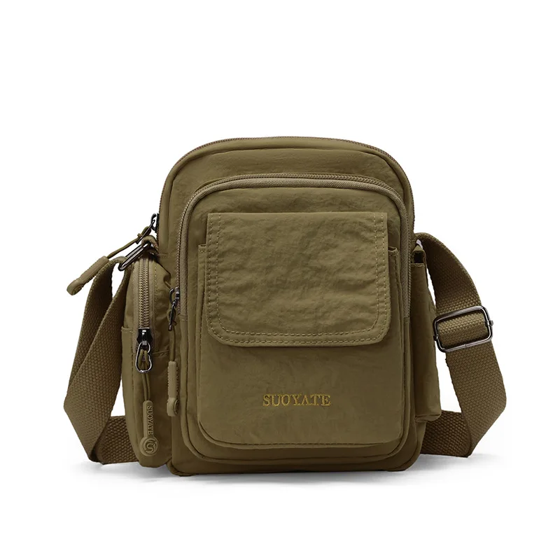 

2025 Versatile Camera Bag Solid Color Crossbody Purse Spacious Travel Nylon Shoulder Bag Casual Mini Backpack