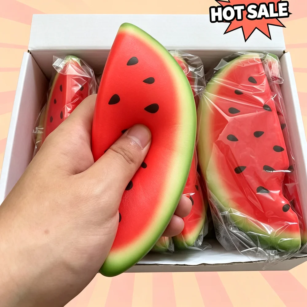 1/2/3 Stück Simulations-Wassermelonen-Quetschspielzeug, langsam zurückfederndes Frucht-Stressabbau-Spielzeug, Dekoration für Erwachsenenpartys, Geschenk, Quetschspielzeug – Detail 7