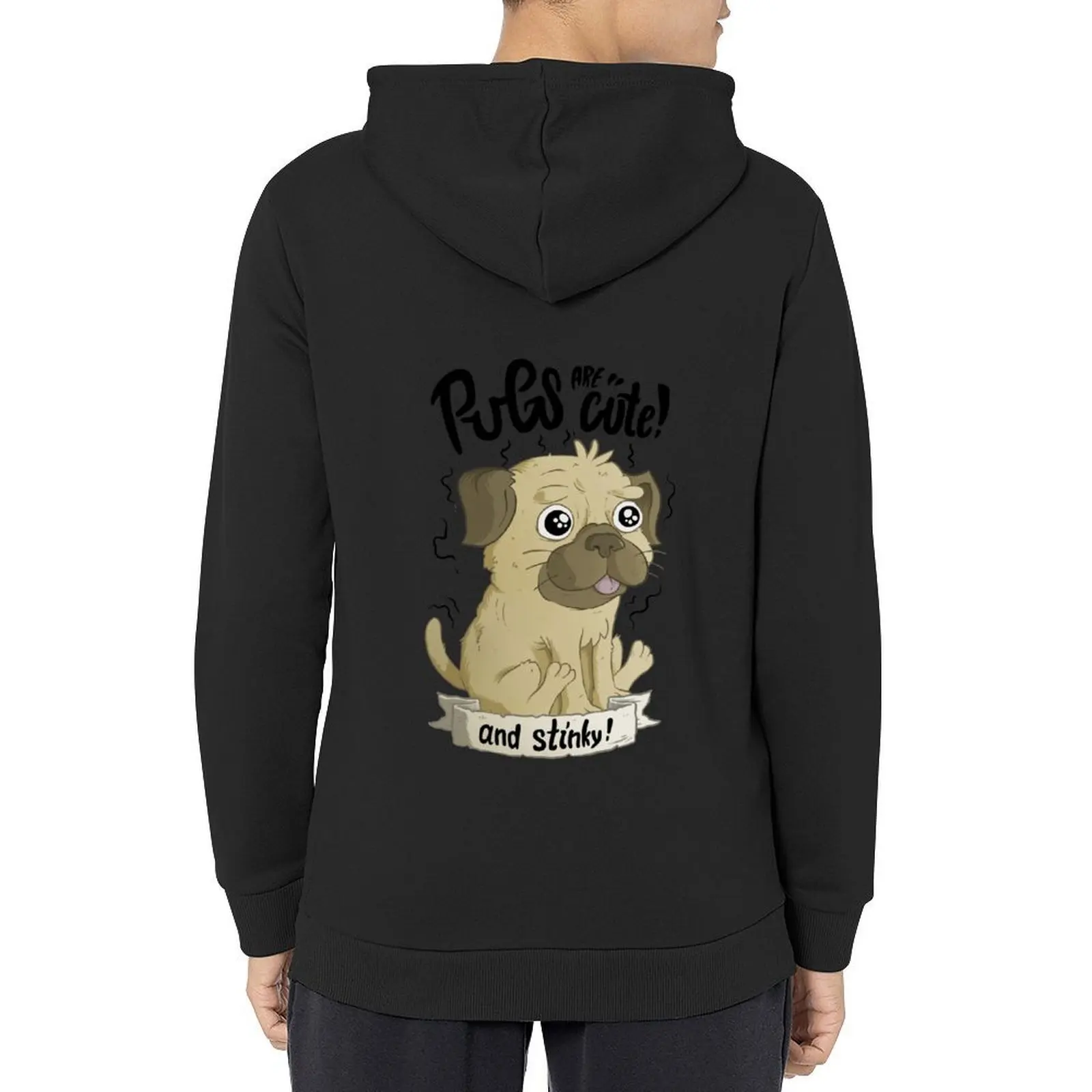 

Pugs are cute Hoodie anime clothes anime clothing male clothes autumn new products big size hoodie