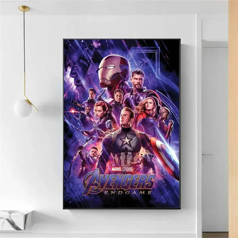 MINISO Avengers Infinity War Movie Canvas Painting Poster Marvel Superhero Disney Wall Art Mural Picture Living Room Decor