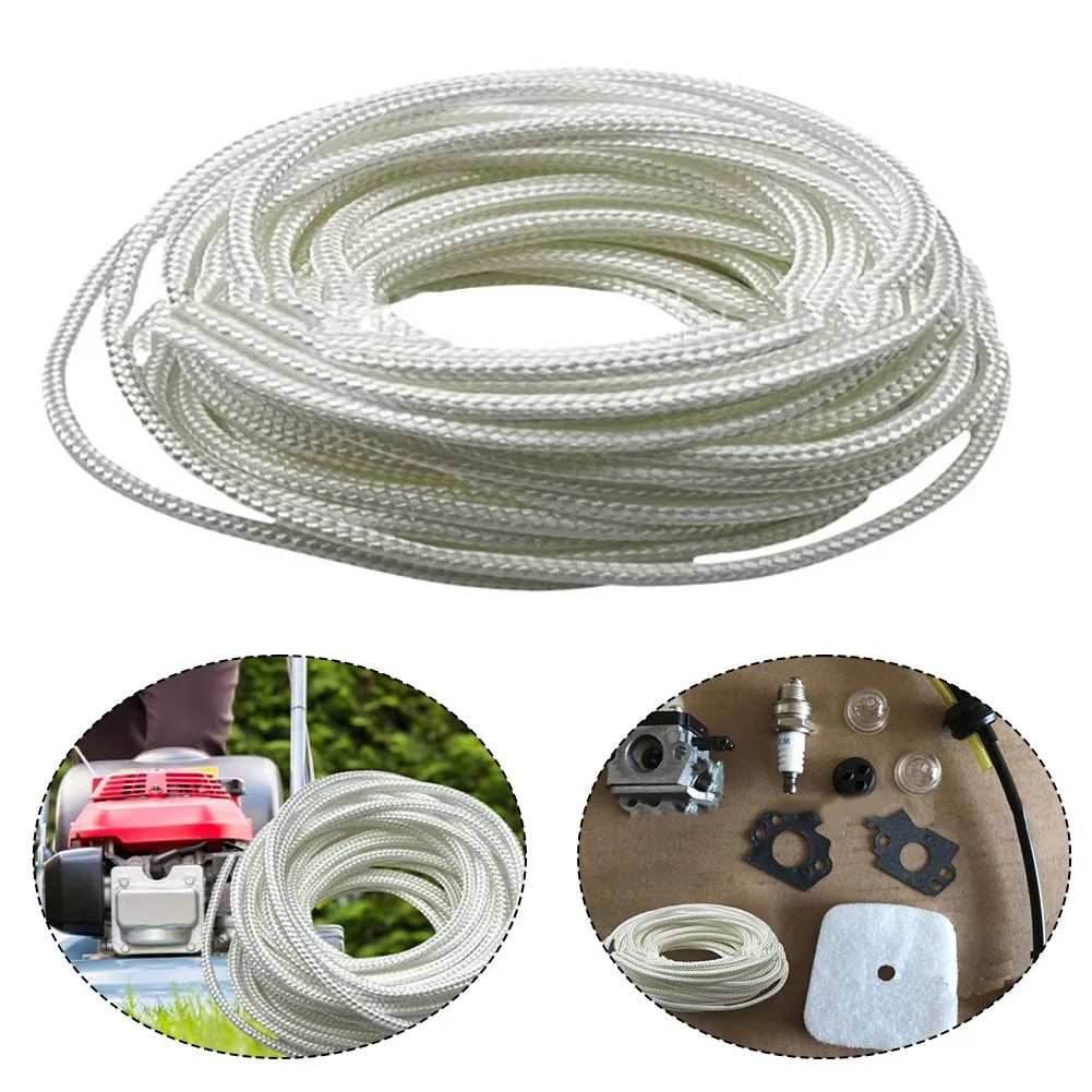 10 Meters Recoil Starting Rope 3/3.5/4/4.5/5/6mm Recoil Pull Rope Lawn Mower Chainsaws Engine Pulling Starter Garden Tools Parts