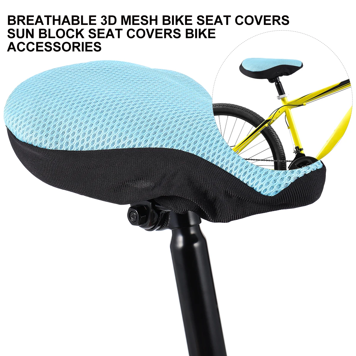 

Car Seat Cover Brown Bike Bicycle Saddle Cushion Accessories Kids Padded for Blue Indoor Child