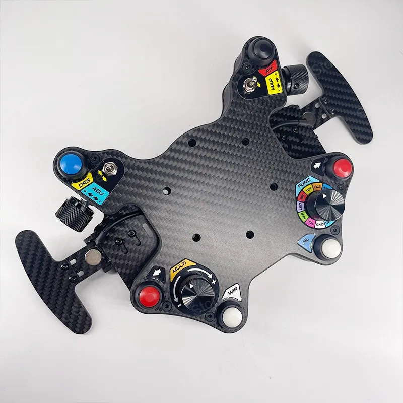 SIM Racing Wheel Control Hub Carbon Fiber Paddle Shifters with Programmable Buttons Plug & Play for PC Logitech G29 Thrustmaster