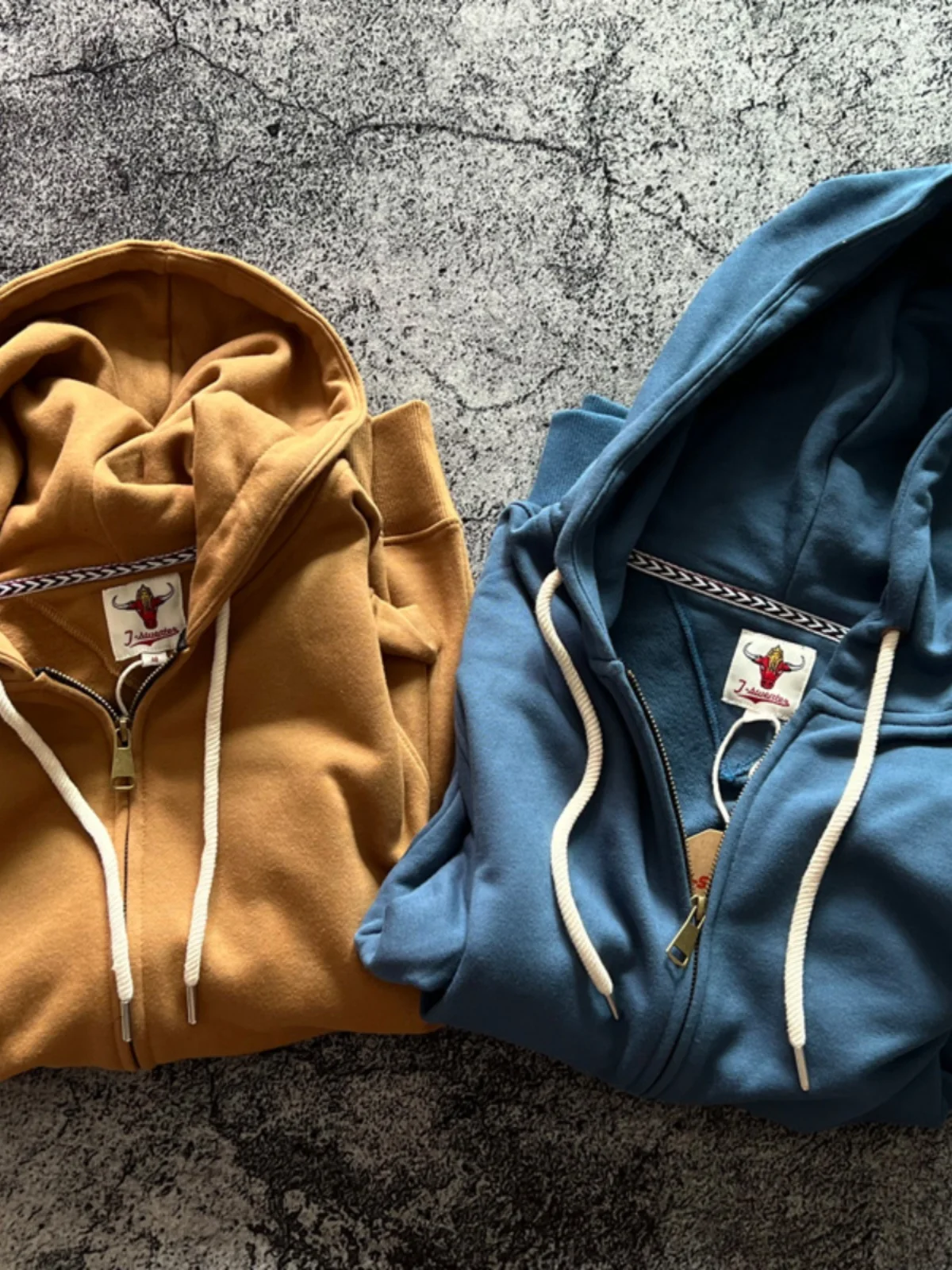 

American Retro Heavyweight 500g Hooded Open Cardigan Loose Color Sweatirt Casual Zipper Thin Fce Long Sve Jae...