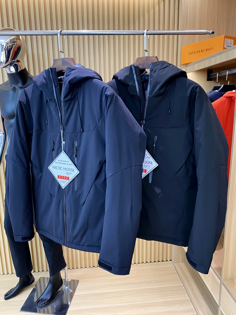 Chaleur et Sle: Dojia Jaet en coton doux pour hommes, vêtements d'extérieur d'automne et d'hiver, imperméables et rembourrés pour la faune Flng