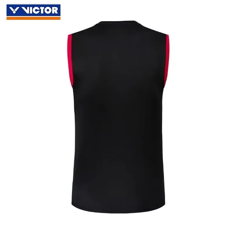 Victor New man shorts Badminton Competition Suit Quick-drying Breathable Sweat-absorbent Sleeveless short sleeve top T-shi