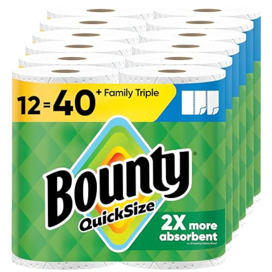 

Бумажные полотенца Bounty Quick-Size, белые, 40 штук (стандартный размер)
