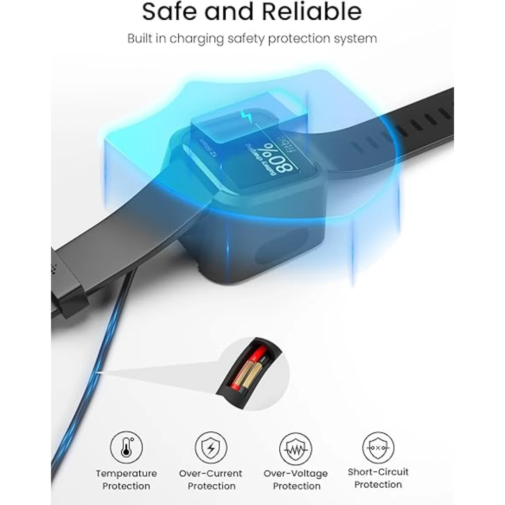 Replacement charger compatible with Fitbit Versa 1 Lite (not available for Versa 2) USB smartwatch charging dock image 5