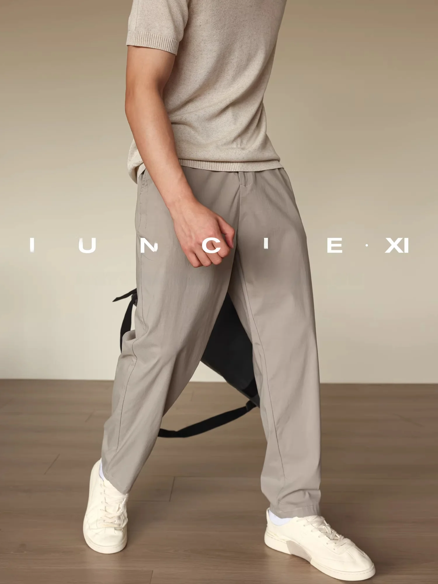 

Loose Fit Casual Pants Men's Summer New Sle Elastic Drapey Lyocell Tapered Loose Commuter Long Pants Vintage Straight Leg