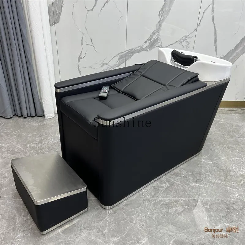 

Ceramic basin barber shop shampoo bed tide shop high-end special semi-reclining massage flush bed