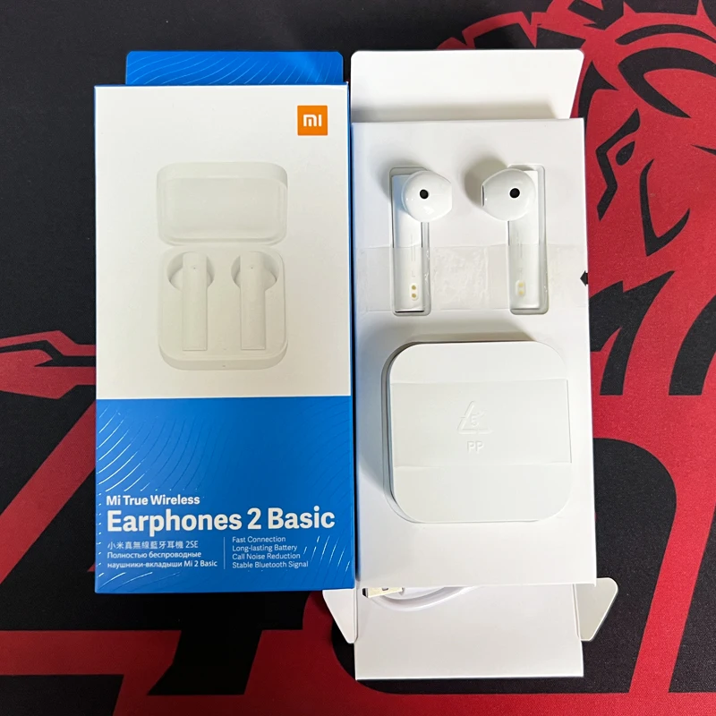 Xiaomi Mi True earphone nirkabel versi Global, earbud Bluetooth 2 dasar, headphone bisnis, Headset musik kontrol sentuh