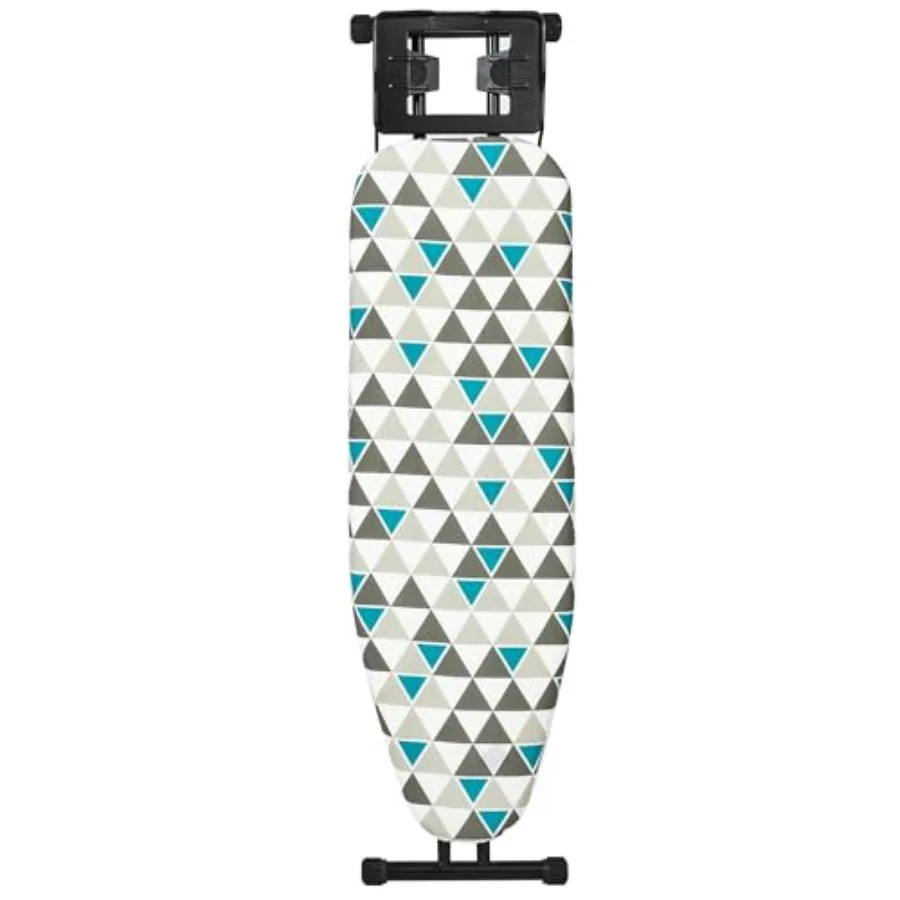 

Ironing Board 43" X 13" with Iron Rest,Full Size Hanger Iron Board with Heat Resistant Cover and Thicken Felt Pad,Anti-Skid Feet