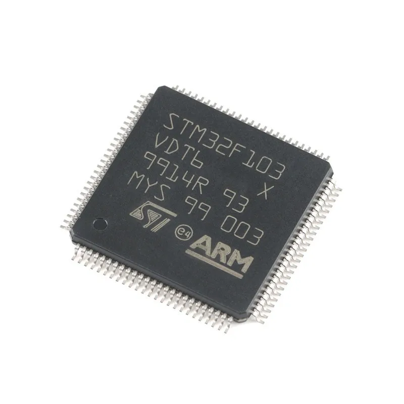 Original STM32F103VDT6 LQFP‑100 ARM Cortex‑M3 32‑Bit Microcontroller MCU