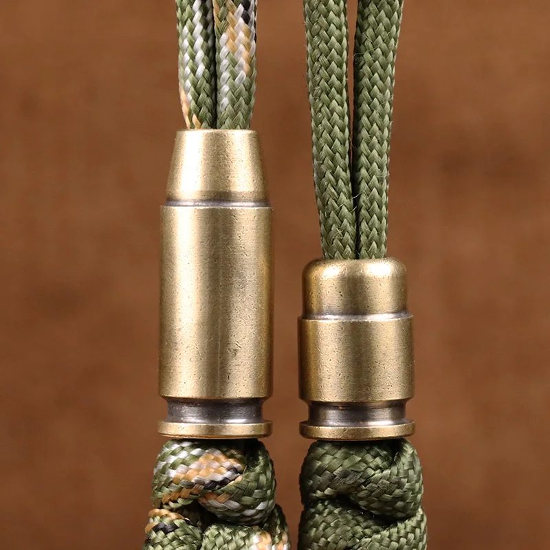 Bullet Brass Knife Beads EDC DIY Paracord Woven Lanyard Pendants Accessories Military Fans Supplies Outdoor Tool Hangings Decors