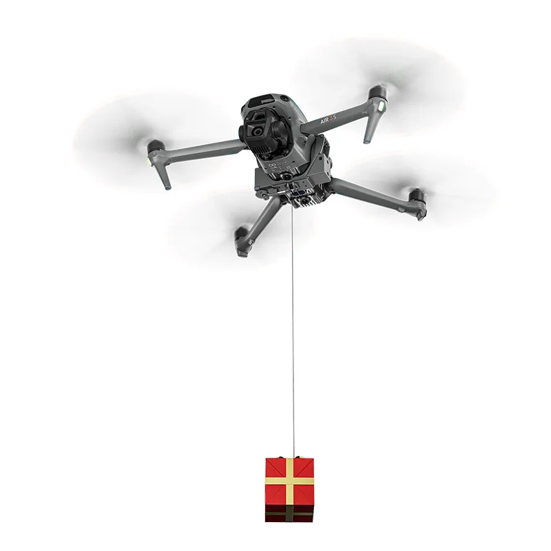 

Система сброса груза Airdrop System 12KM для дрона DJI Air 3S, аксессуары для дрона, устройство для сброса полезной нагрузки, транспортное устройство для дрона DJI Air 3