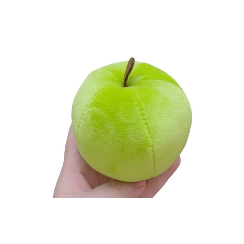 1 ~ 6 stücke Grün Rot Apfel Plüschtiere Zappeln Obst Plüsch Spielzeug Weiche Angefüllte Plushie Puppe Bildung Spielzeug Zimmer dekoration Ornamente