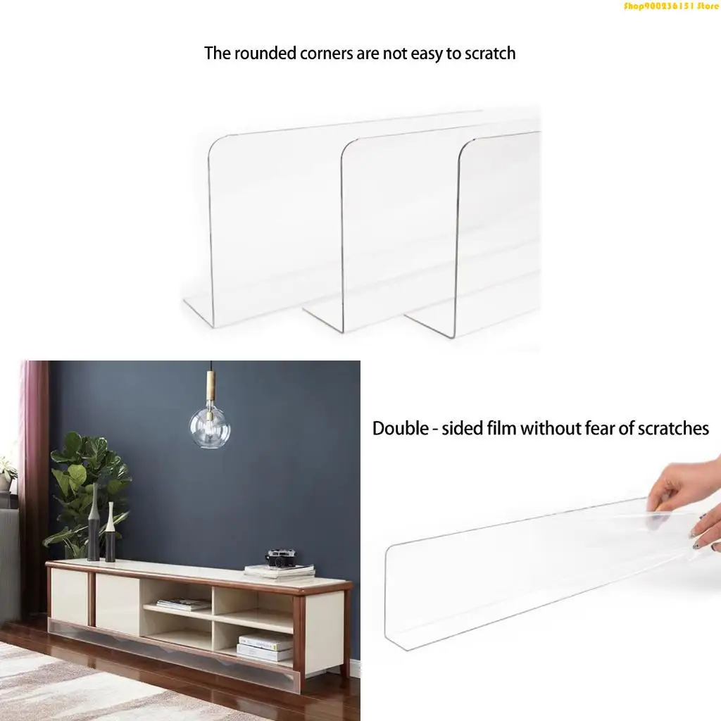 G92C 10 Piece Strong PVC Shelf Edges Clear Plastic Shelf Dividers 400Mm for Storage