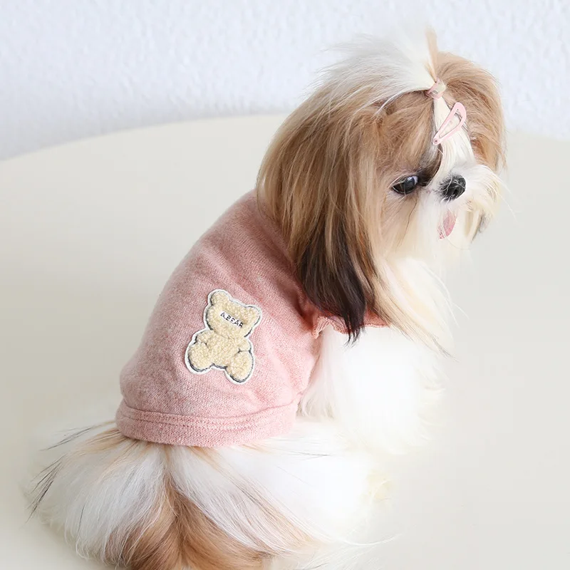 Otoño e Invierno nuevo oso de peluche suéter de manga voladora ropa para perros y gatos ropa para mascotas Sudadera con capucha ropa para cachorros para perros pequeños