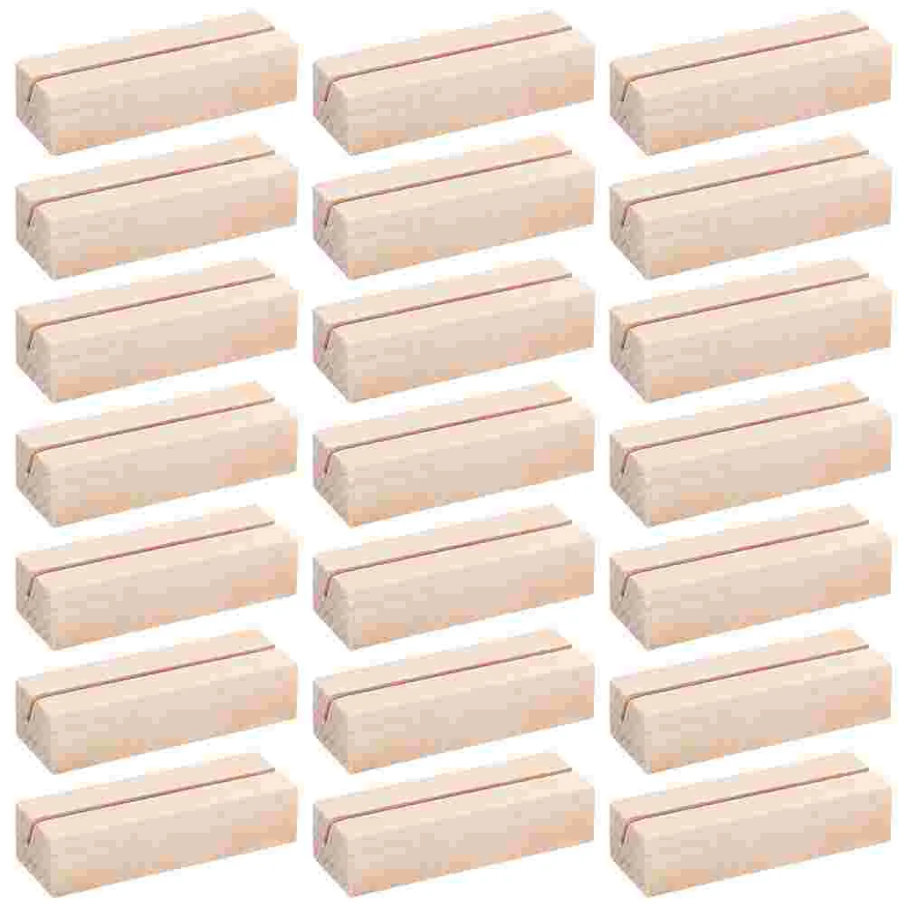 24 Pcs Card Holder Wooden Stand Place Display Shelves Desktop Tarot Picture Holders for Tables Home Decor