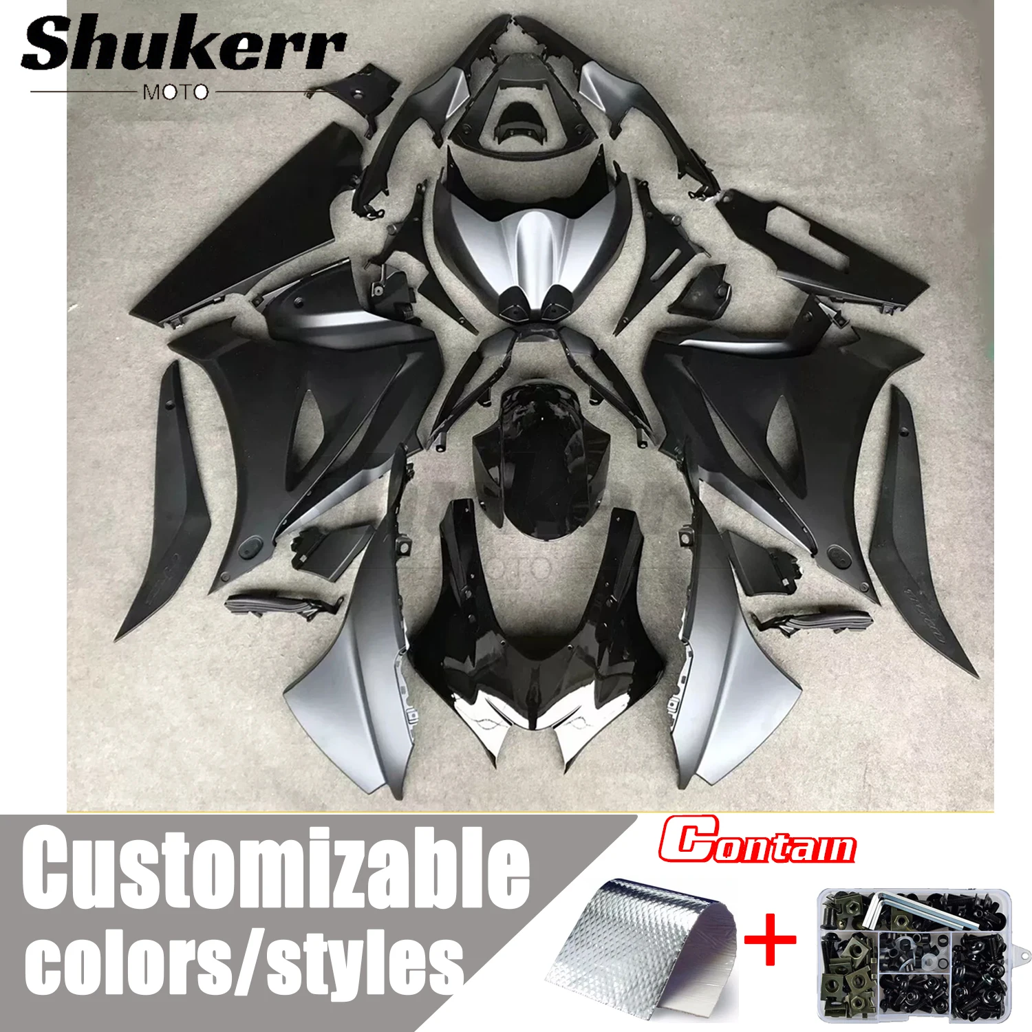 

Shukerr Moto New Abs Plastics Motorcycle Fairing Kit Fit for Suzuki Gsxr1000 K17 2017-2024 L7 Fairing Custom 2018 2019 2020 2021