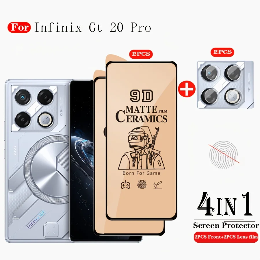 

4-In-1 Infinix GT 30ProCeramic Frosted Tempered Film Is Suitable for The Infinix GT 20 Pro Screen Protector