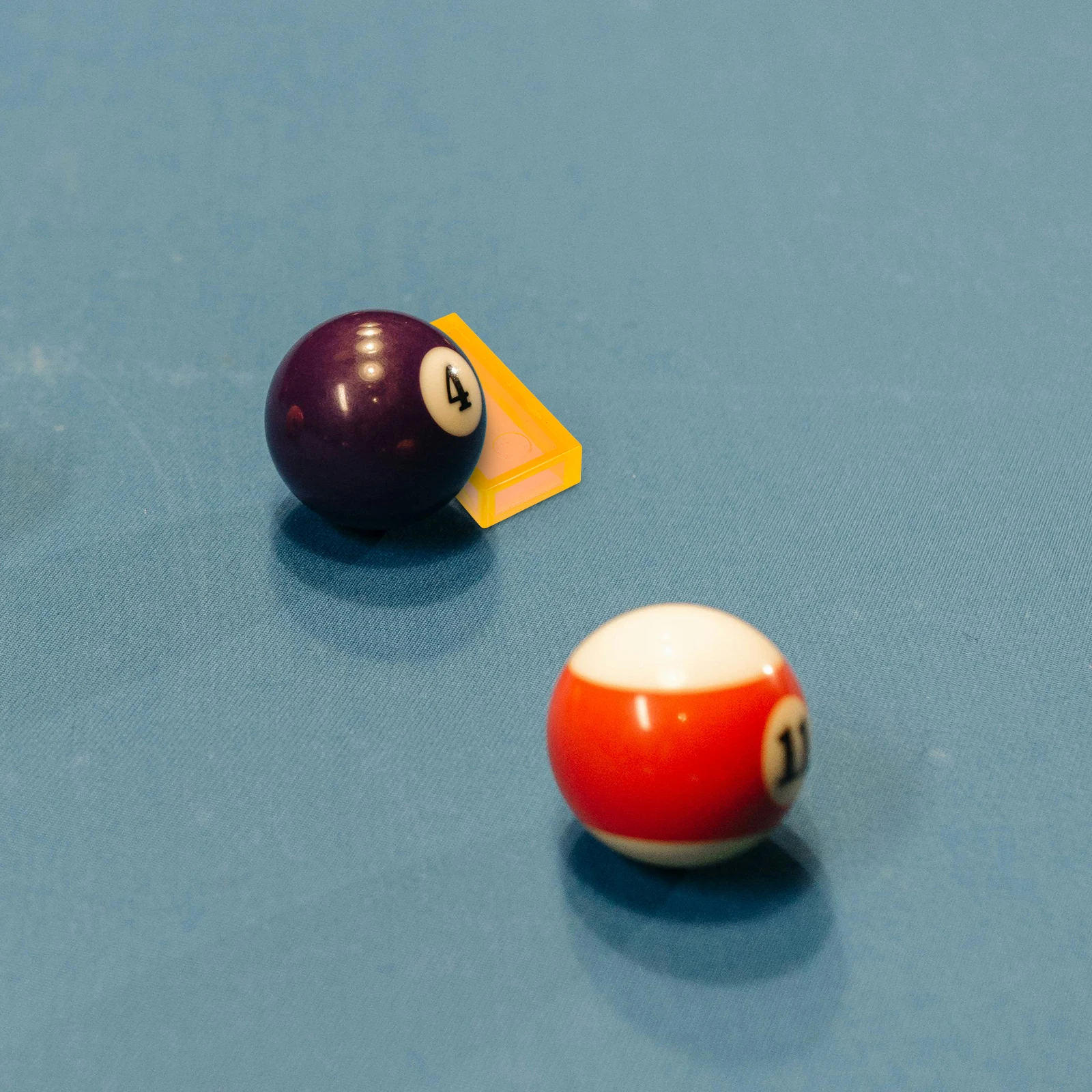 

Holder Billiard Ball Locator Stick Fixed Clip Equipment Orange Billiards Training