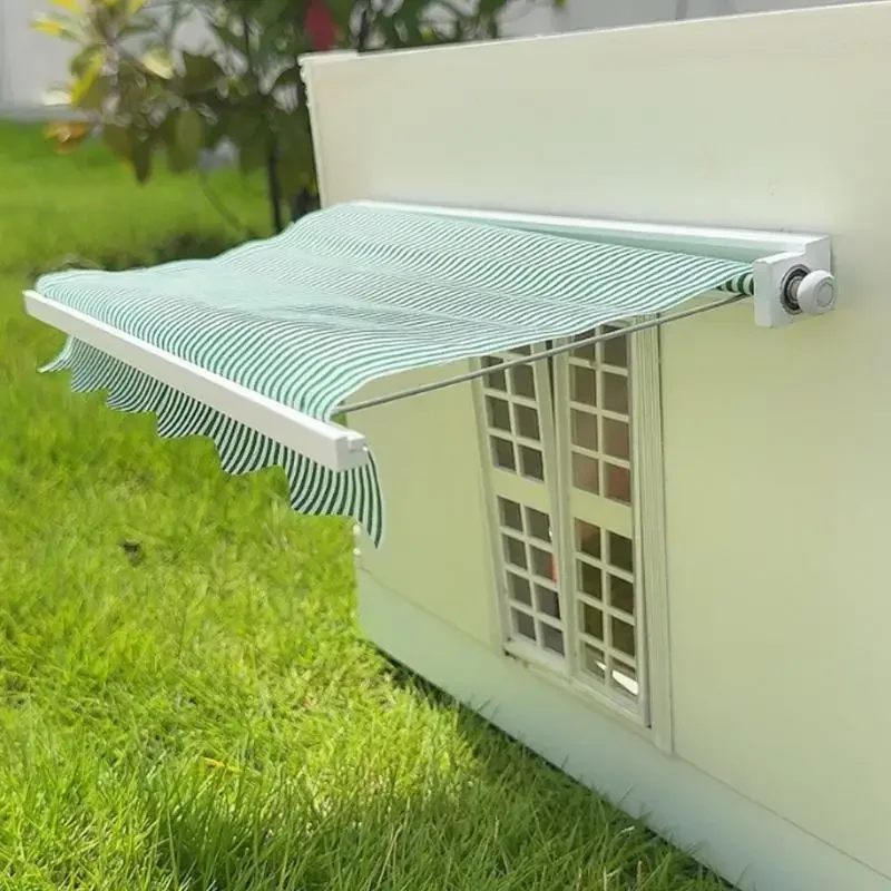 

Быстрая установка, навес от дождя для миниатюрного кукольного домика масштаба 1/12, открытый сад, кемпинг, установка сцены, для