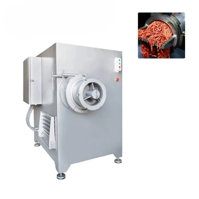 Moedor de carne automático industrial, máquina picadora de carne congelada