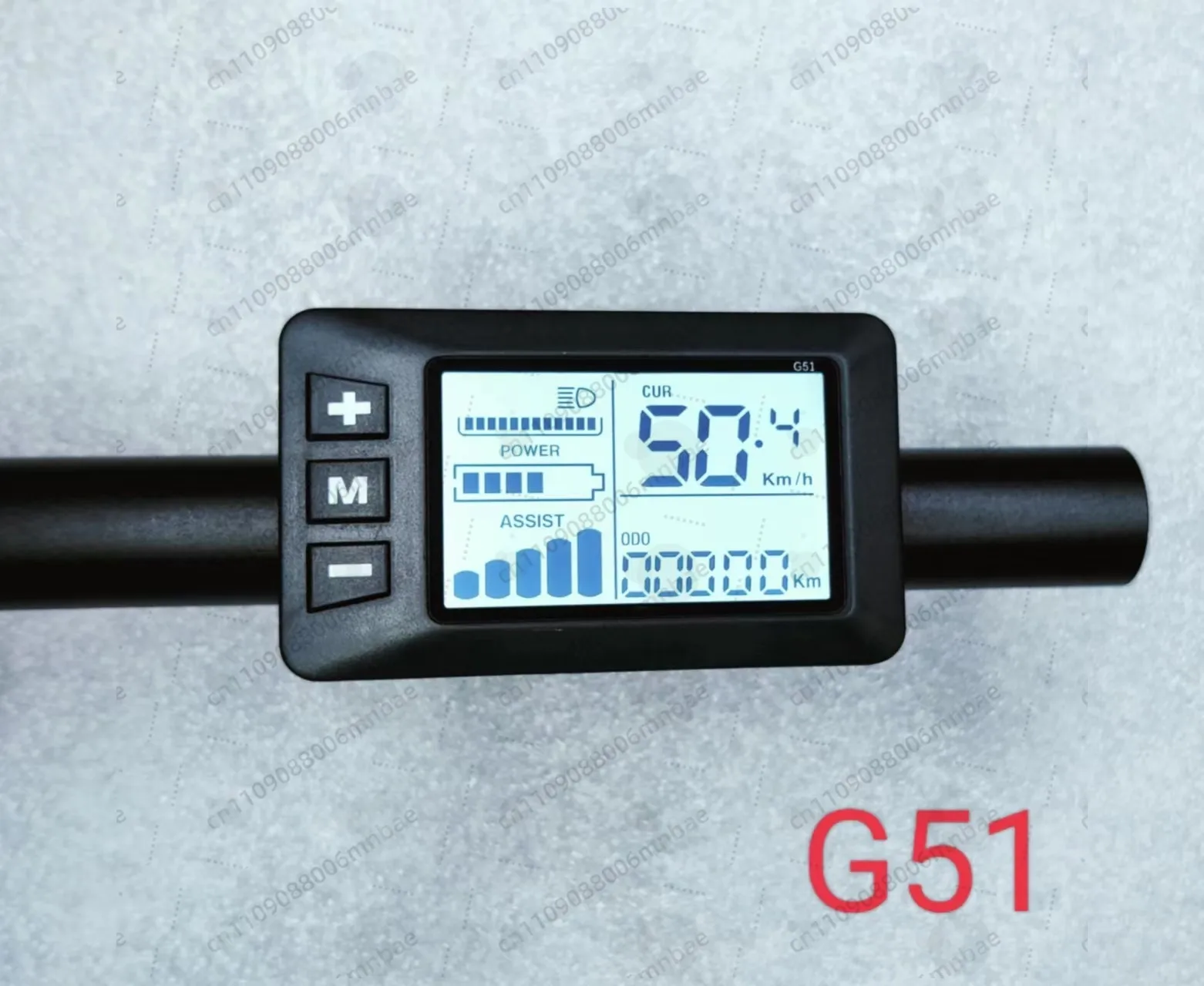 Electric bicycle Lithium battery bicycle LCD meter display switch G51 smart display 36 volts 48 volts