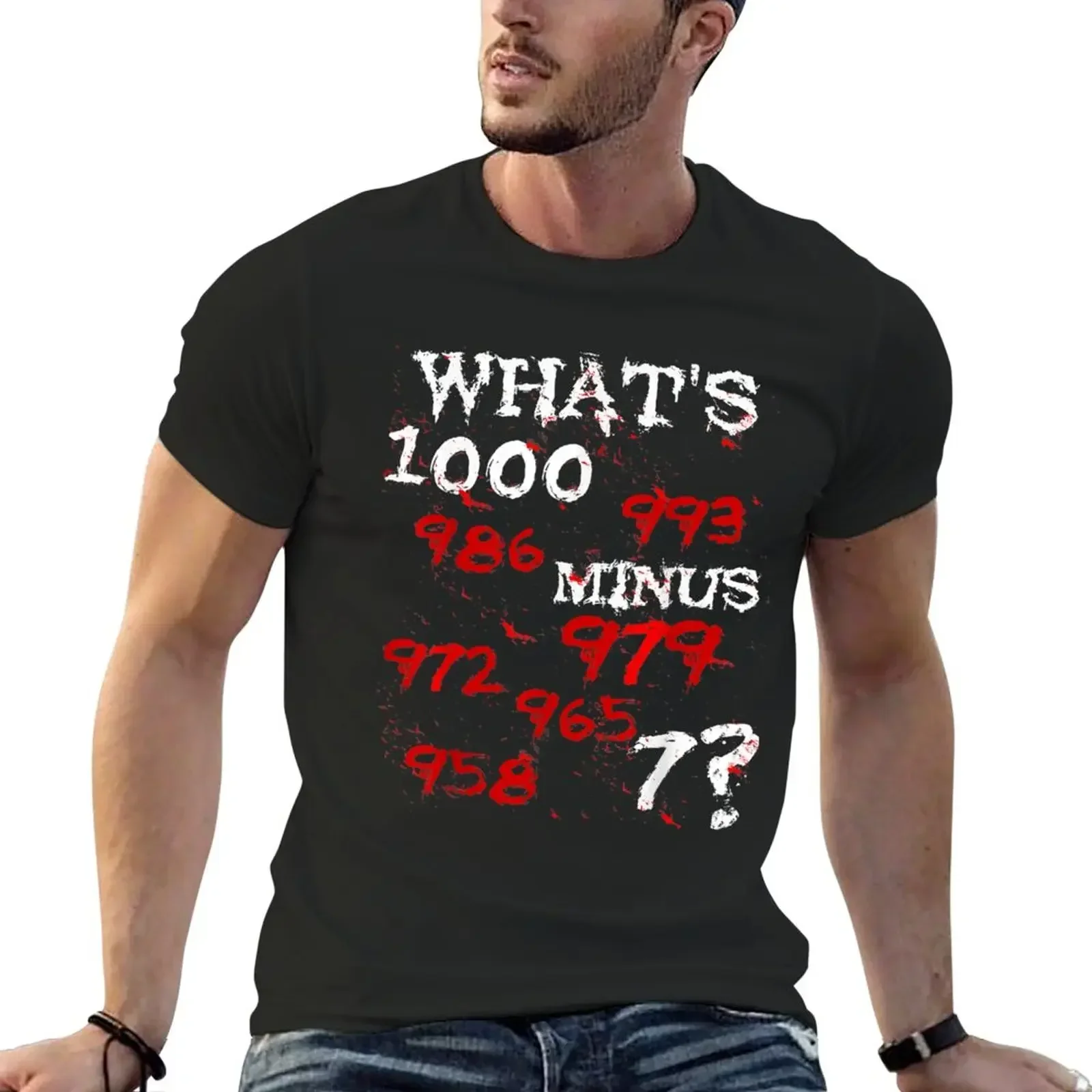 What's 1000 Minus 7 Tokyo Anime T-Shirt blue archive tops graphic t shirt vintage blacks anime shirts men