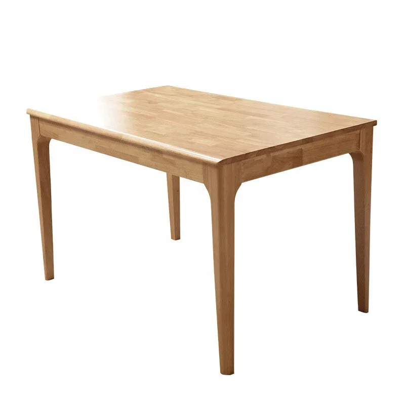 

Furniture Nordic solid wood combination small household log rectangular Japanese dining table and chair household