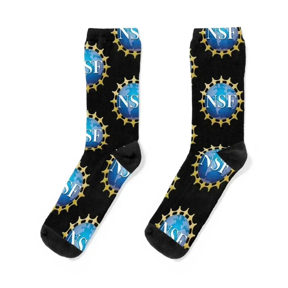 

NSF National Science Foundation Socks Run Non-slip funny sock man Women's Socks Men's