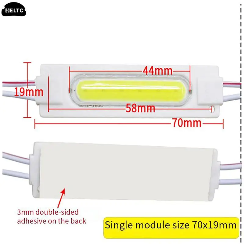 10PCS Red/White  12V LED Module Truck Side Marker Indicator Light COB Super Bright For Bus Lorry Trailer Warning Lamp Stop Light