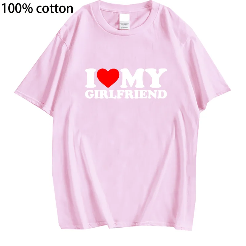 I Love My Girlfriend I Love My Boyfriend Clothes T Shirt Men So Please Stay Away From Me Funny BF GF Saying Quote Gift Tee Tops