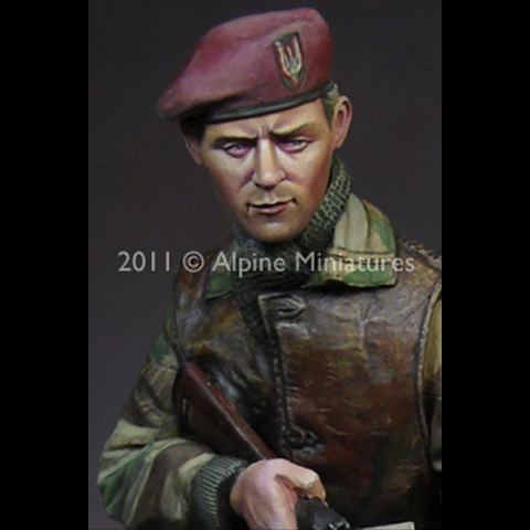 1 / 16 Resin Figure soldier man model  British commandohands on white model military soldier