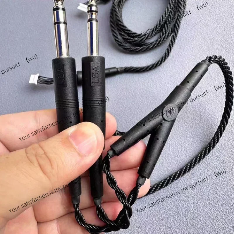 

New Headphone cables for LightSpeed Zulu 3 Aviation Headset Replacement connect cable spare parts 6.35mm to 5.18mm