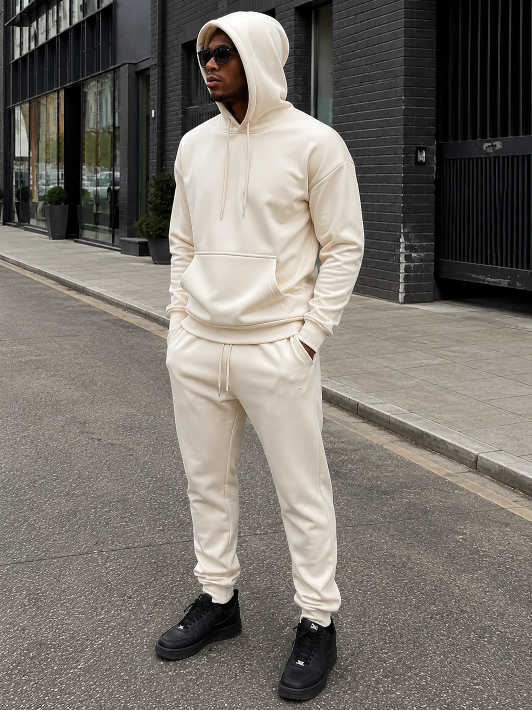 Men Sportswear Tracksuit Set 10 Colors Autumn Winter Hoodie Sweatpants Casual Comfortable Streetwear Two Piece Clothing Outfit