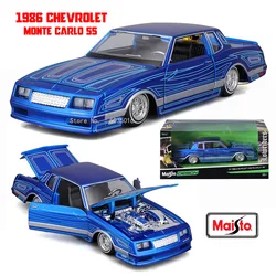 Maisto 1:24 1986 Chevrolet Monte Carlo SS Classic car simulation alloy car model crafts decoration collection toy tools gift