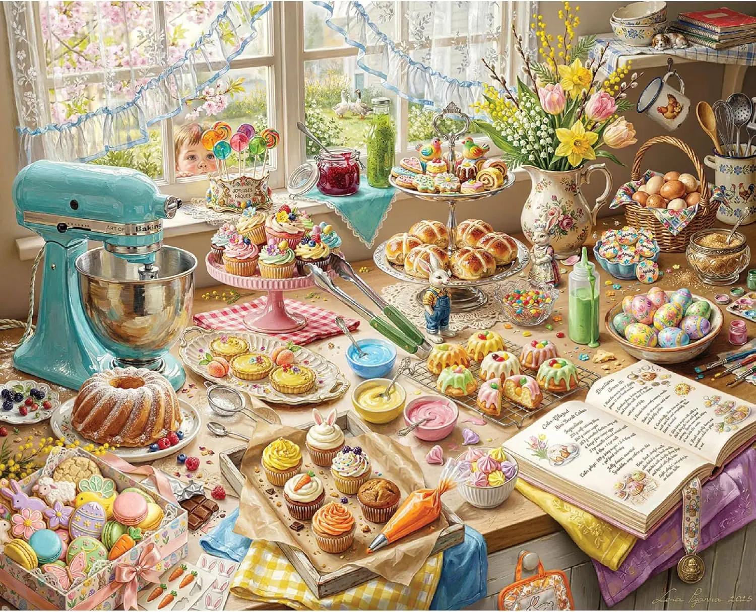 

Набор из 1000 деталей: Пазлы для взрослых «Весенняя кухня» — идеально для вечерних игр, подарков и домашнего декора