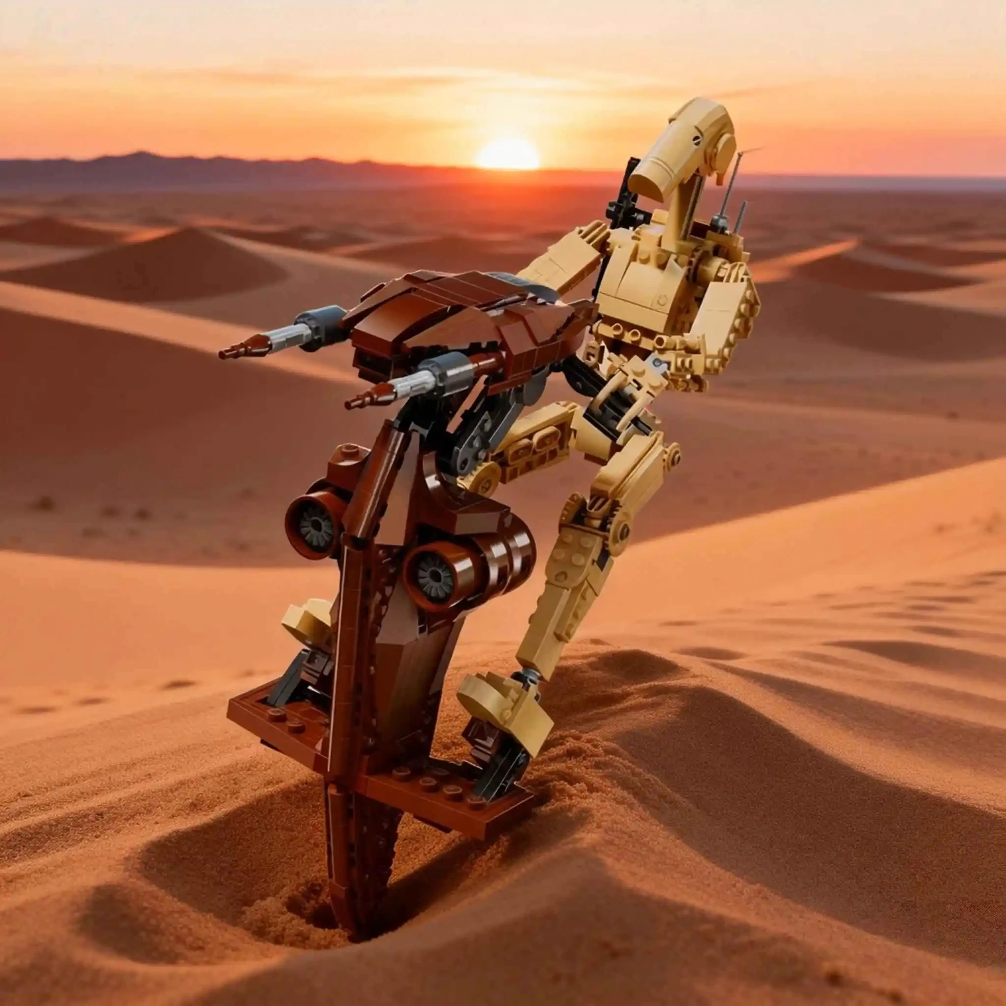 Droïde de combat spatial alien très vendu avec modèle de construction de robot STAP, jouet à assembler, cadeau de Noël et d'anniversaire