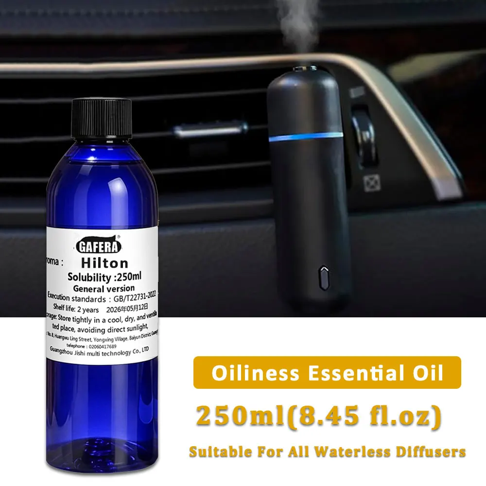 GAFERA 250ml (8.45 fl.oz) Hilton Kempinski Essential Oils - For All Waterless Diffuser, Hotel Aroma Machine Replenishes Essence