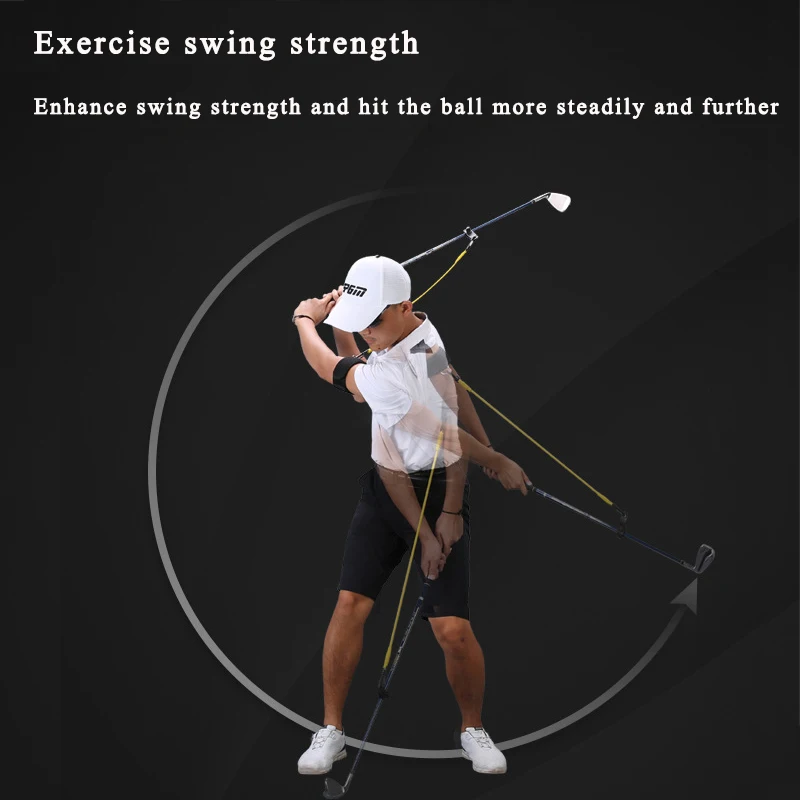 1Pc PGM Golf Swing Strength Practitioner Swing Elastic Rope Beginner's Swing Training Golf Supplies