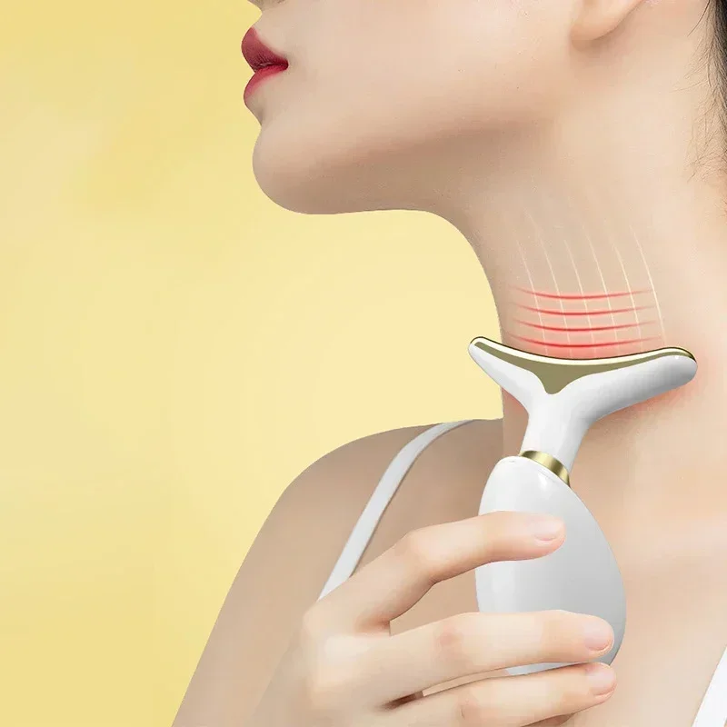 Masajeador de elevación de cuello Facial, dispositivo de belleza antiarrugas y antienvejecimiento para cara y cuello, moldeador de cara reafirmante,